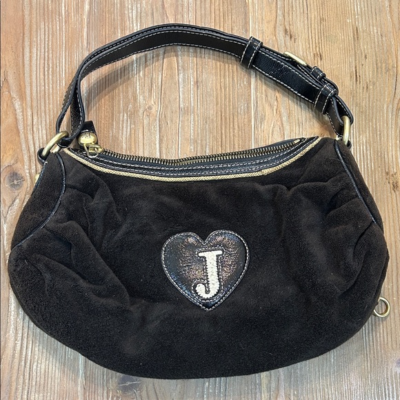 Juicy Couture Brown Shoulder Bag with Flower Accent - Picture 7 of 11